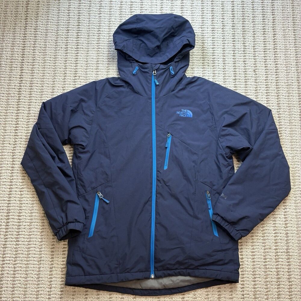 The North Face Summit Series Windstopper Jacket Men's Navy Blue Fleece Lined M